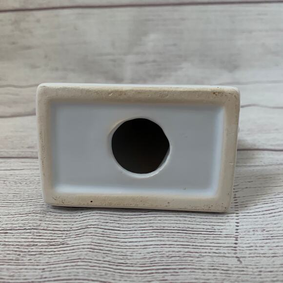 White Ceramic Unicorn Statue Figurine Bust with Gold Horn Glazed Finish 6" - Picture 7 of 14